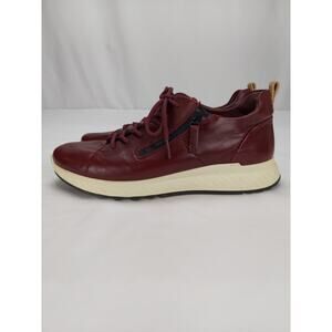 ECCO ST 1 Danish Design Leather Sneakers Wine Burgundy Women’s Size EU 41 US 10